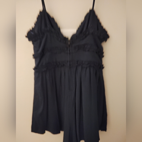 Francesca's Collections Black Ruffled Top - Picture 7 of 7